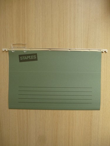 Green foolscap hanging - green,