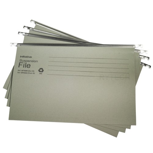 Green foolscap hanging - 10, x